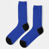 Chaussette Texture rayée bleue Confort Vêtements Esthétique (Gauche)