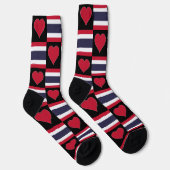 Chaussette Thaïlande National Drapeau Heart Fun Thai Pride (Droite)
