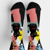 Chaussette The Cutest Black Cat Socks - Black Cat Gift  (Haut)