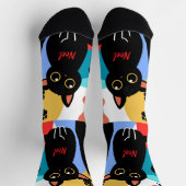 Chaussette The Cutest Black Cat Socks - Black Cat Gift (Haut)