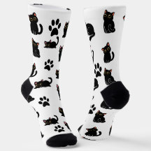 The Cutest Black Cat Socks Gift for Cat Lovers