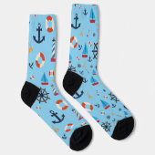Chaussette Thème Nautique Thunder_Cove (Droite)