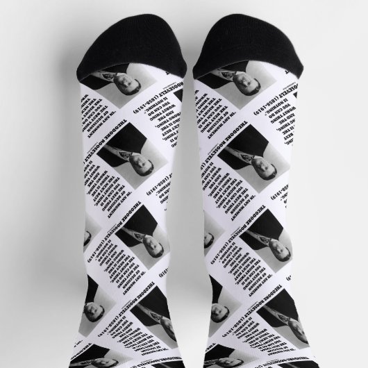 Chaussette Theodore Roosevelt Décision Juste Mauvaise Chose (Haut)