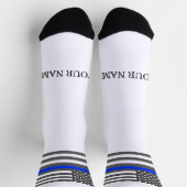 Chaussette Thin Blue Line American flag law enforcement (Haut)