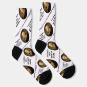 Chaussette Thomas Jefferson Je ne peux pas vivre sans citatio (Droite)