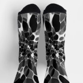 Chaussette Tie-dye noir et blanc (Haut)