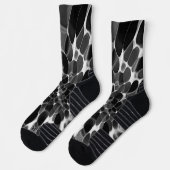 Chaussette Tie-dye noir et blanc (Gauche)