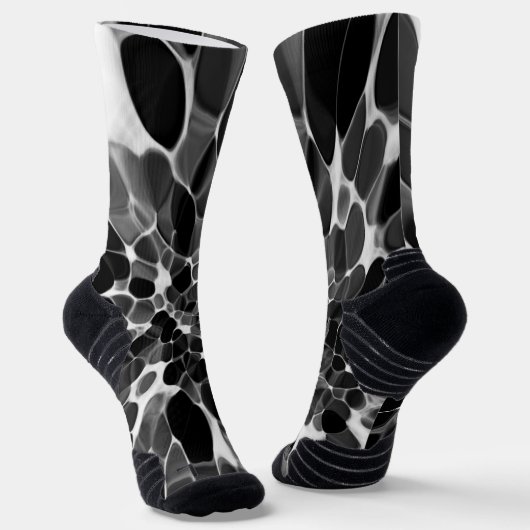 Chaussette Tie-dye noir et blanc (Angulaire)