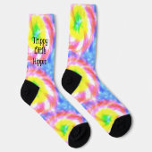 Chaussette Tiedye Trippy Hippie Psychedelic Retro les années  (Droite)