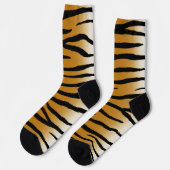 Chaussette Tiger Stripes Exotic Poster de animal drôle (Gauche)