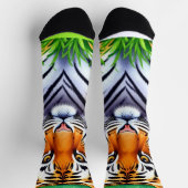 Chaussette Tigreau botanique audacieux (Haut)