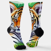Chaussette Tigreau botanique audacieux (Angulaire)