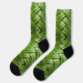 Chaussette Tissu de bambou vert frais (Gauche)