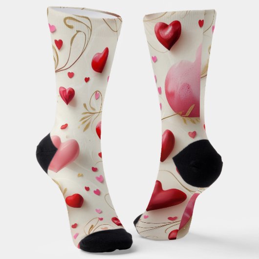 Chaussette Tomber comme des coeurs (Angulaire)