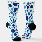 Chaussette Tons de Pois bleus (Angulaire)