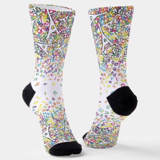 Chaussette Torre Eiffel con alfabeto (Angulaire)