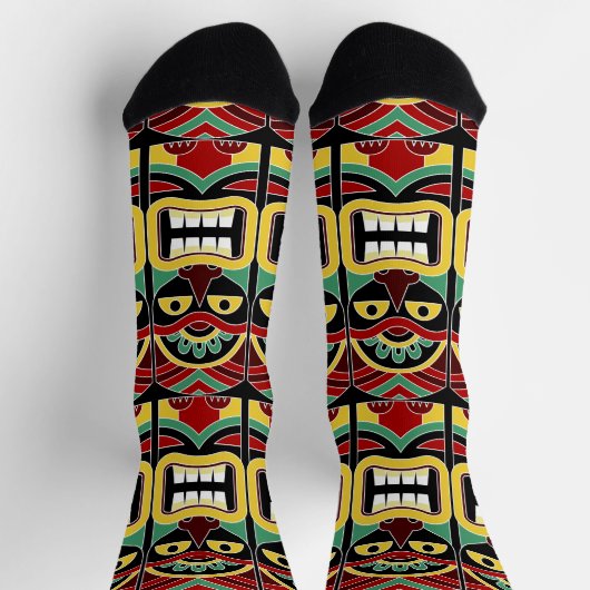 Chaussette Totem cool Tiki (Haut)