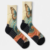 Chaussette tourbillon de papillon plumeux (Droite)