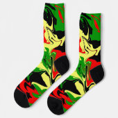 Chaussette Tourbillons Afrocentriques (Gauche)