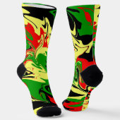 Chaussette Tourbillons Afrocentriques (Angulaire)