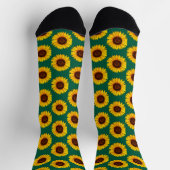 Chaussette Tournesol Jaune Vibrant en Fleur (Haut)