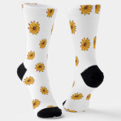 Chaussette Tournesol main Motif Jaune (Angulaire)