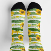 Chaussette tournesol peint (Haut)