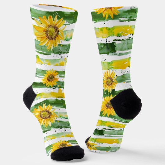 Chaussette tournesol peint (Angulaire)