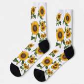 Chaussette Tournesols Botanique Verdure (Gauche)