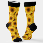 Chaussette Tournsoleils Jaune Clair avec Nom de l'Équipe (Angulaire)