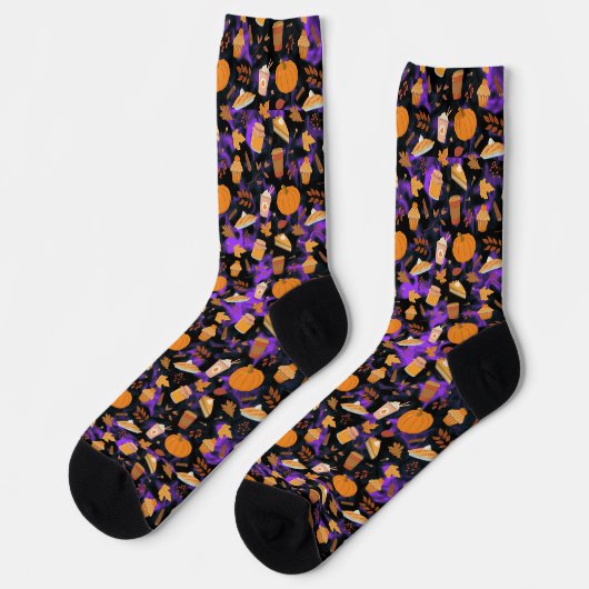 Chaussette Toutes les choses Citrouille (Gauche)