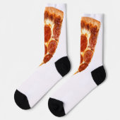 Chaussette tranche de pizza pepperoni classique de SlipperyJo (Gauche)