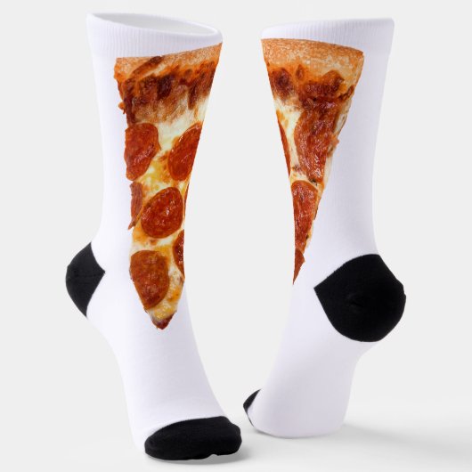 Chaussette tranche de pizza pepperoni classique de SlipperyJo (Angulaire)