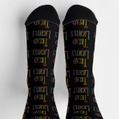 Chaussette Tread Lightly Noir Équipage Hommes  (Haut)