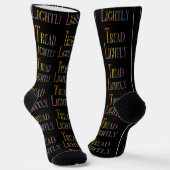 Chaussette Tread Lightly Noir Équipage Hommes  (Angulaire)