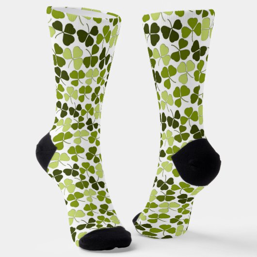 Chaussette Trèfle vert dans une variété de nuances (Angulaire)