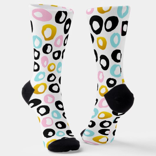 Chaussette Trendy Abstract Dots Pattern (Angulaire)