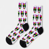 Chaussette Très Cool Motif Rainbow Cat (Gauche)