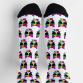 Chaussette Très Cool Motif Rainbow Cat (Haut)