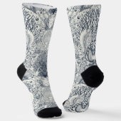 Chaussette Trésors de plage, coquillages, crabes, coraux et s (Angulaire)