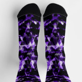 Chaussette Triangle brillant violet ultra-violet électrisant (Haut)