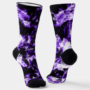 Chaussette Triangle brillant violet ultra-violet électrisant