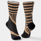 Chaussette Triangle en tan et noir (Angulaire)