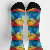 Chaussette Triangles dans les couleurs arc-en-ciel (Haut)