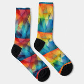 Chaussette Triangles dans les couleurs arc-en-ciel (Droite)