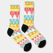 Chaussette Triangles Et Cercles Colorés (Droite)