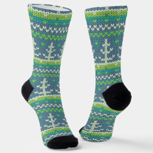 Chaussette tricô de Noël