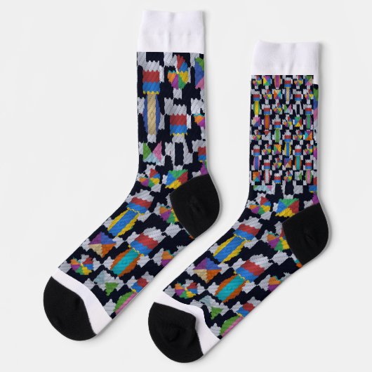 Chaussette Tricot Coloré (Gauche)