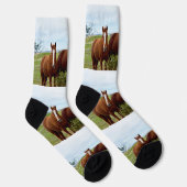 Chaussette Trio De Chevaux Doux, Chaussettes D'Équipage (Droite)
