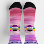 Chaussette Triple Goddess sur mesure Moon Pentacle Pride (Haut)